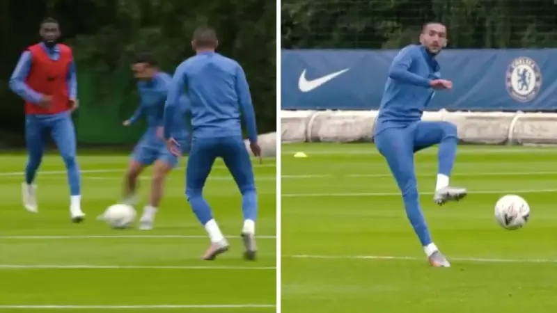 Footage Of Hakim Ziyech In His First Chelsea Training Session Has Emerged And He Looks Sharp 