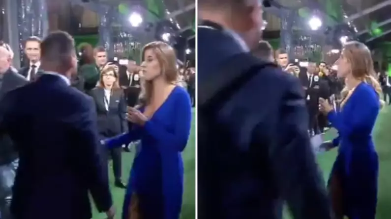 The Hilarious Moment Lionel Messi Ignored Two Presenters At FIFA Awards