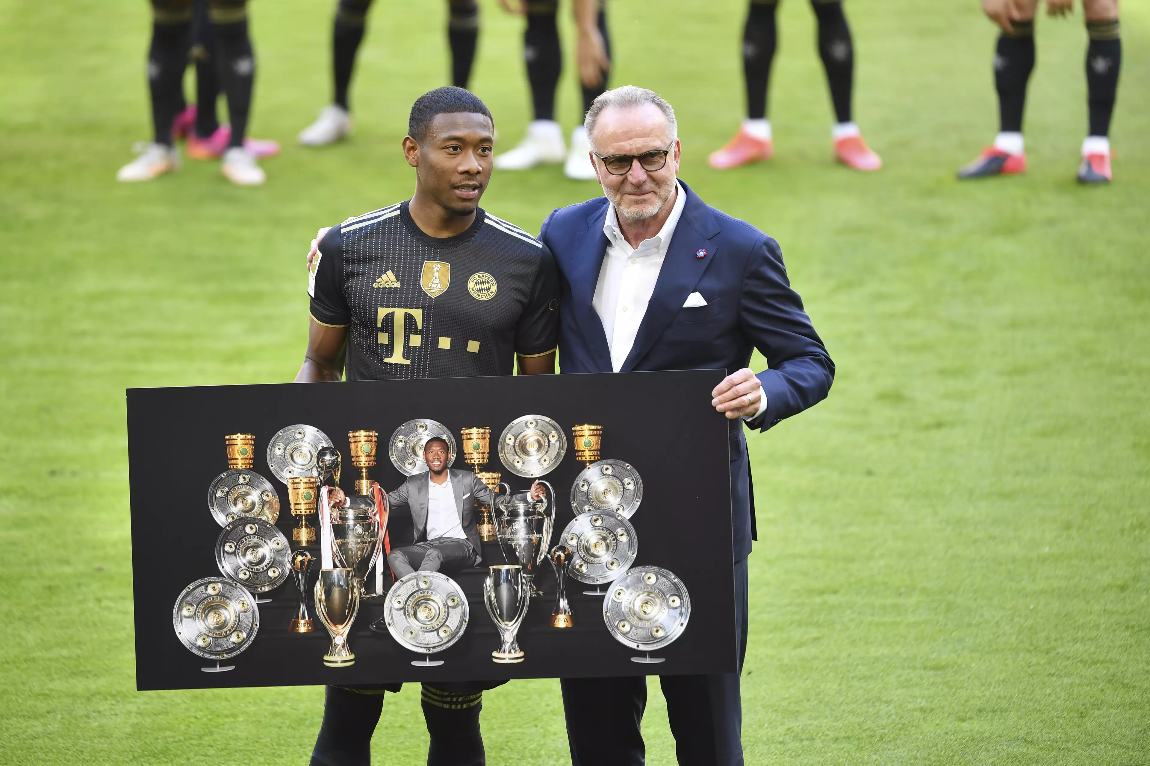 Alaba certainly collected a decent amount of trophies during his time with Bayern. Image: PA Images