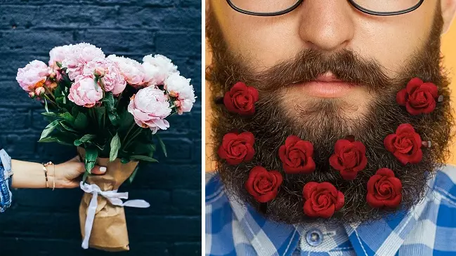 Beard Bouquets Are The Ultimate Valentine's Day Accessory
