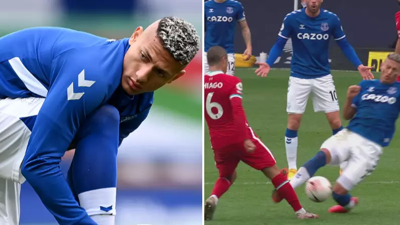 Richarlison Issues Classy Apology After Being Sent Off For Horror Challenge On Thiago Alcantara