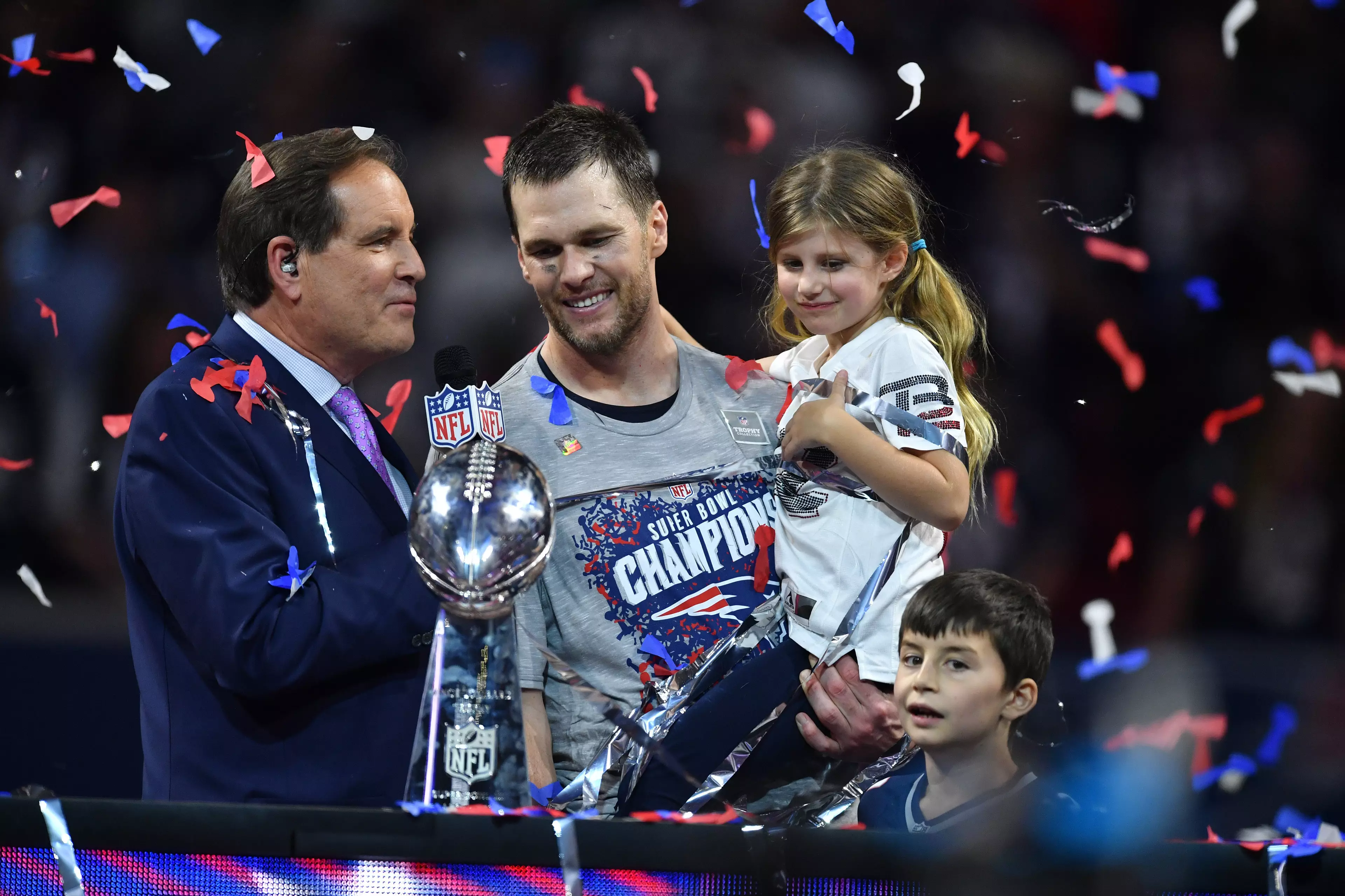 Tom Brady won his sixth Super Bowl in Atlanta in February