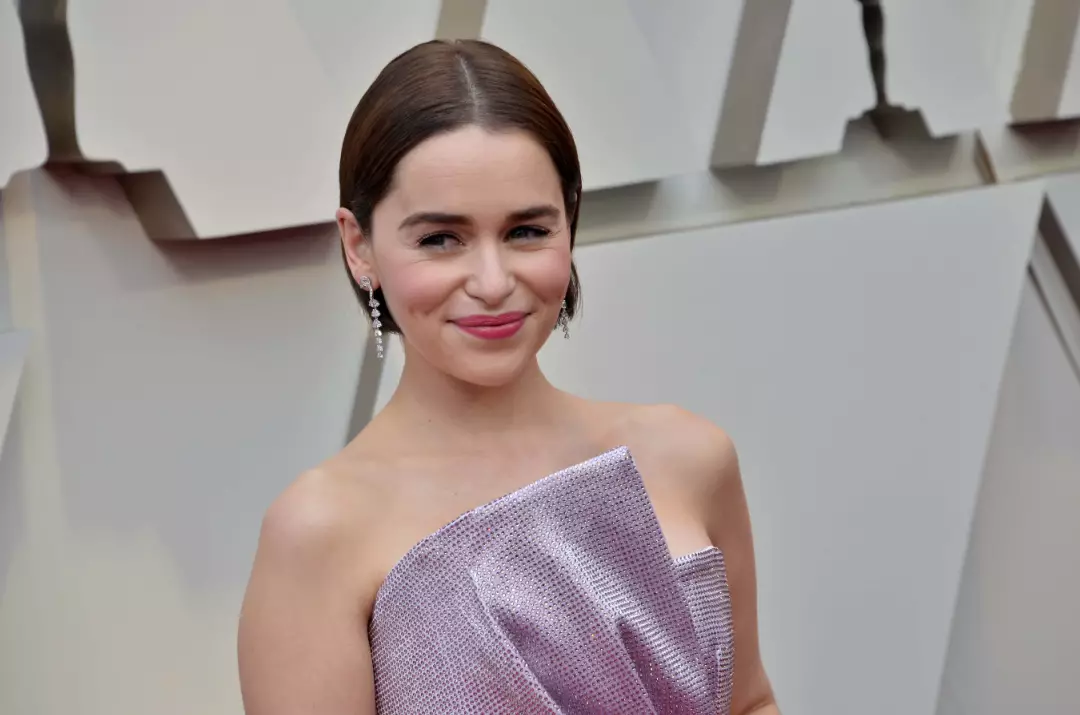 Emilia Clarke at this year's Oscars ceremony.