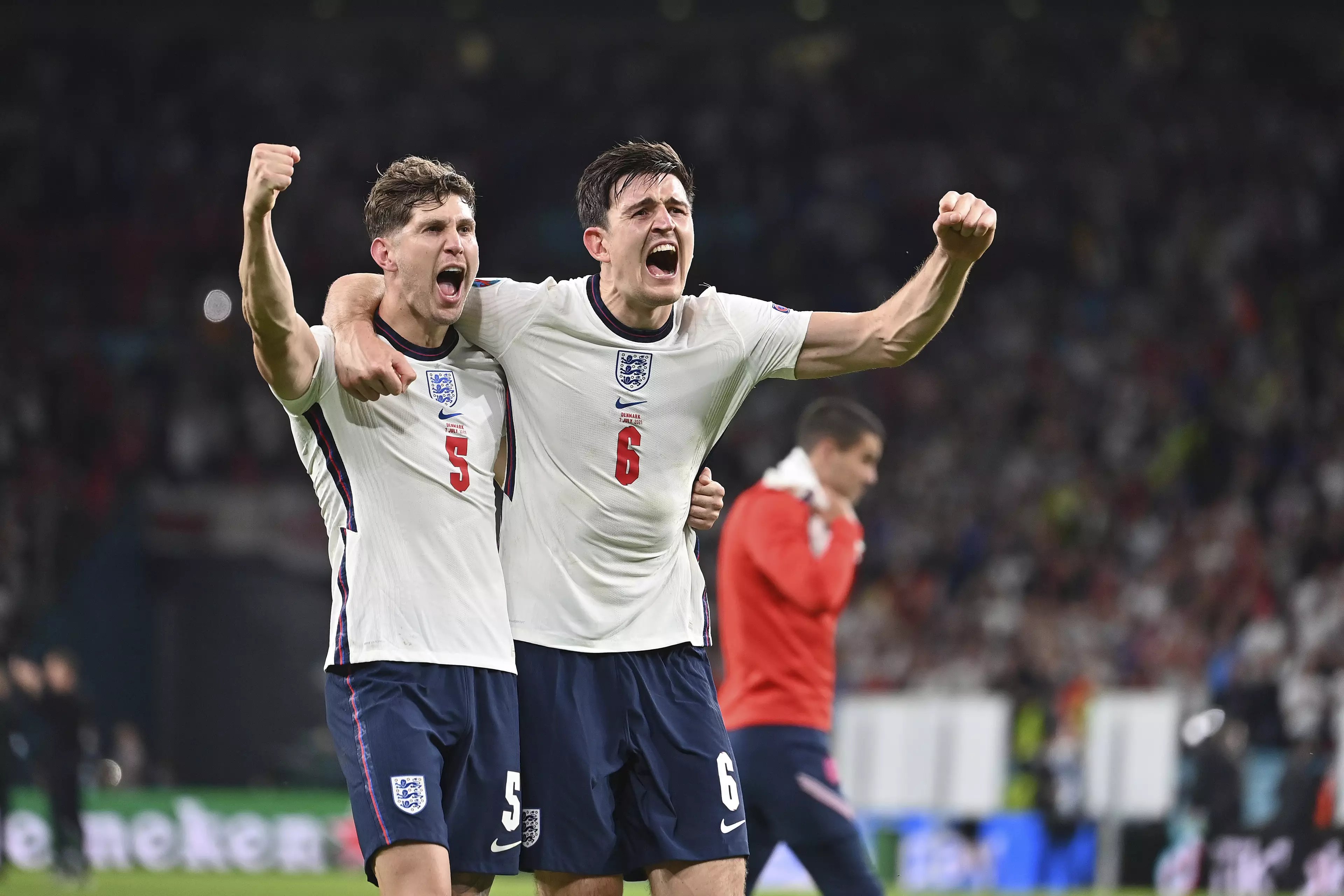 The rocks at the heart of the England defence, John Stones and Harry Maguire.