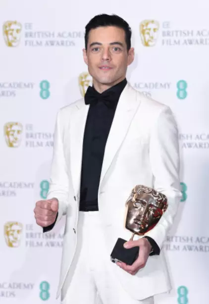 Rami Malek At The BAFTAs.