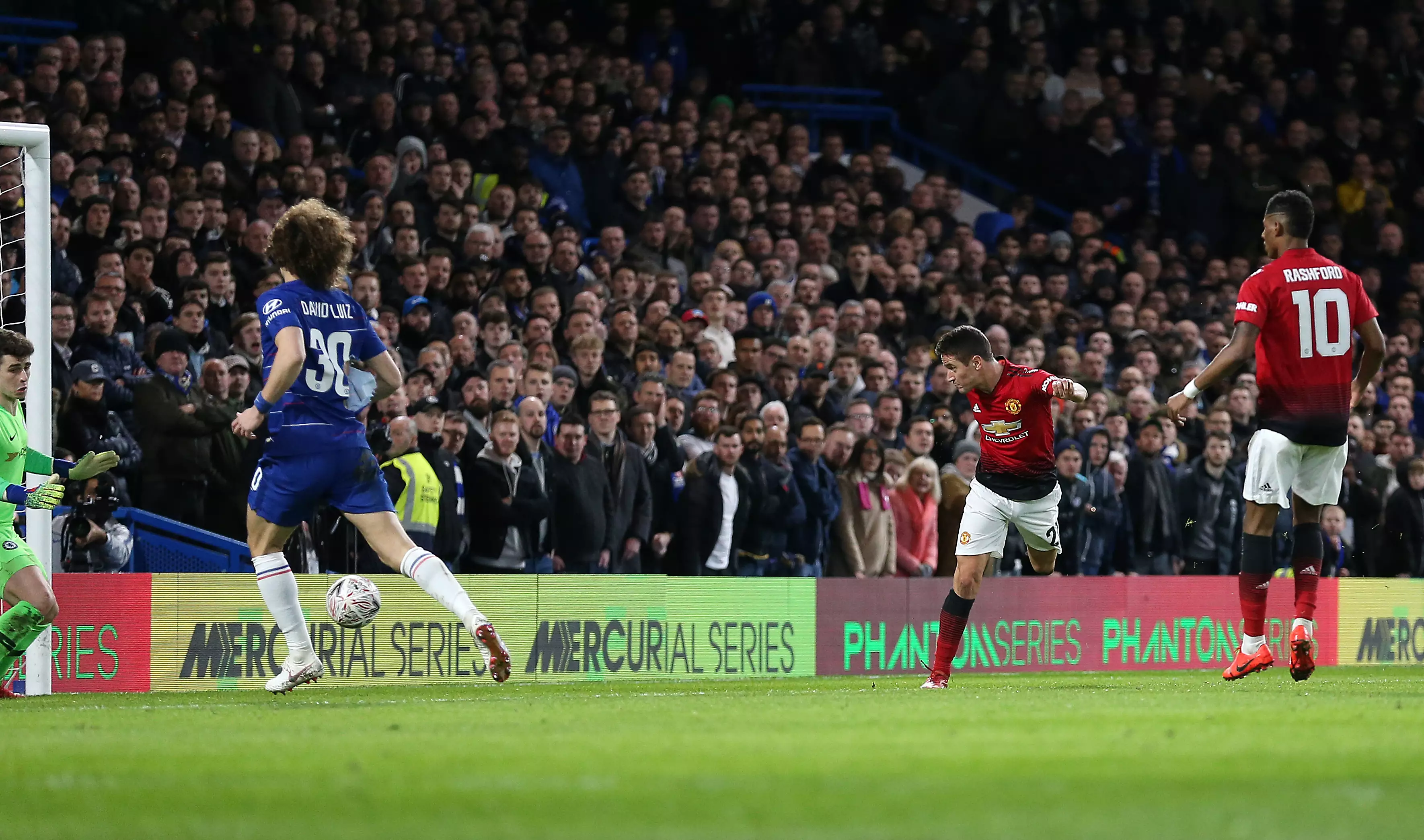 Herrera was fantastic against Chelsea and scored the opening goal. Image: PA Images