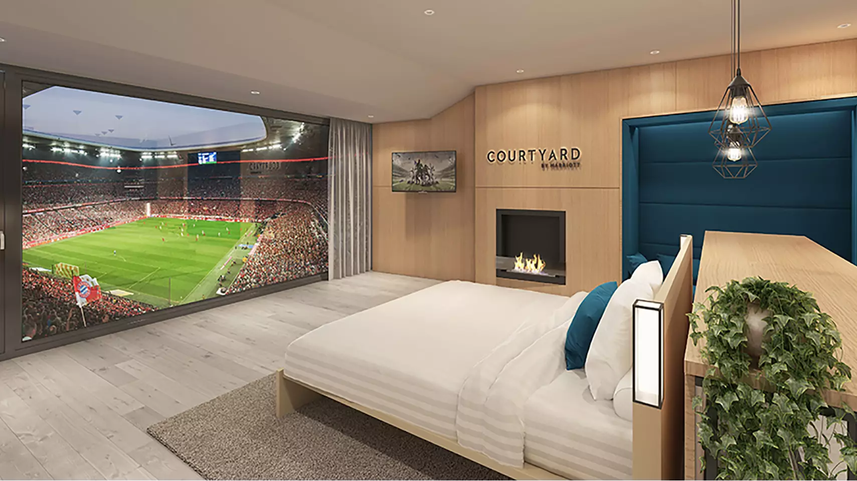 The new signing at Bayern is bedding in well...Image: Marriott Hotels. 