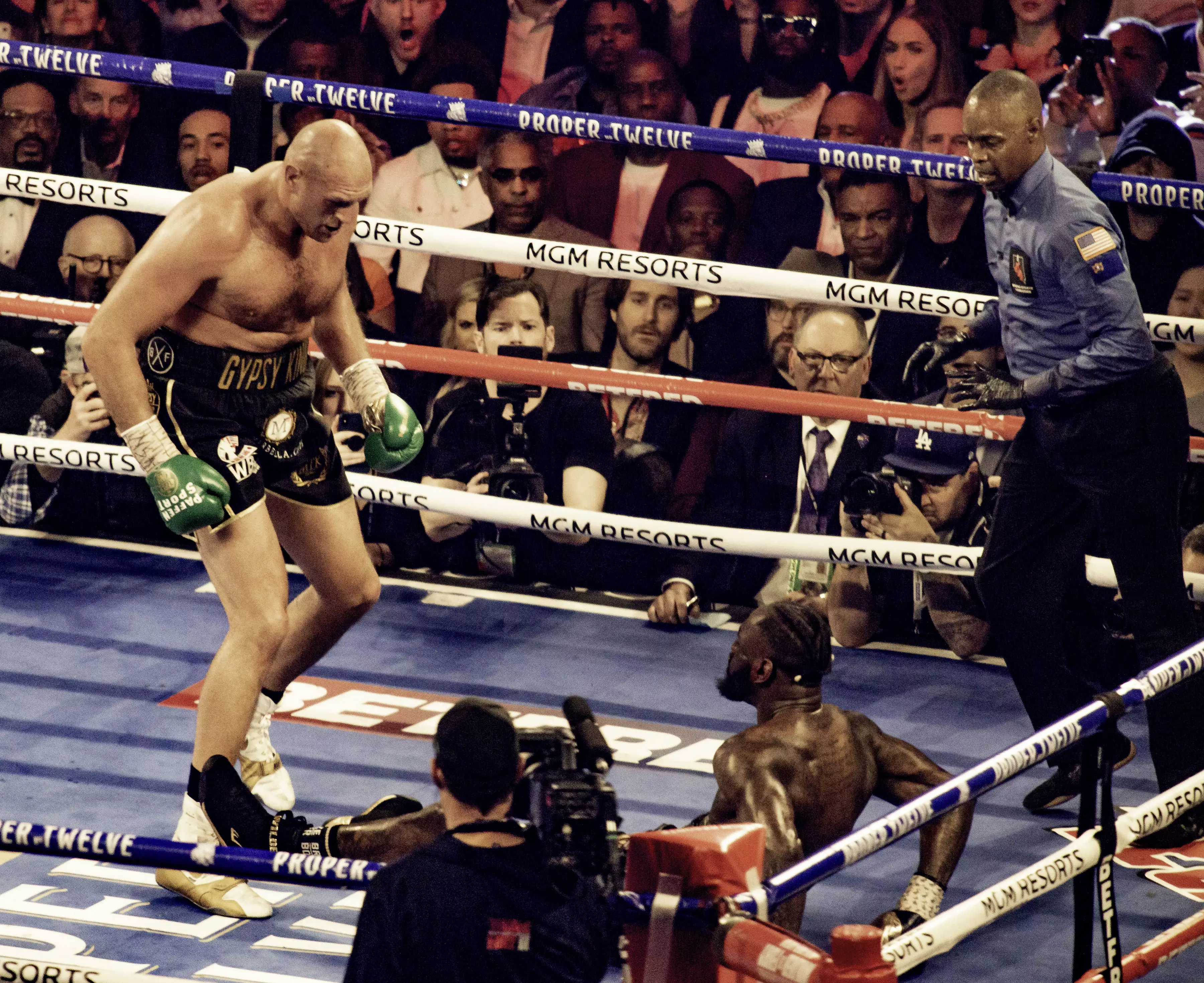 Fury knocked Wilder down twice in February. Image: PA Images
