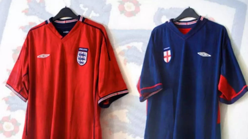 Can We Just Appreciate How Good Umbro's 2002 England 'Reversible' Kit Was