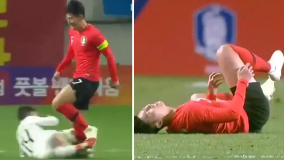 Watch: Arsenal Midfielder Lucas Torreira Takes Out Spurs' Forward Heung-Min Son In Friendly Game