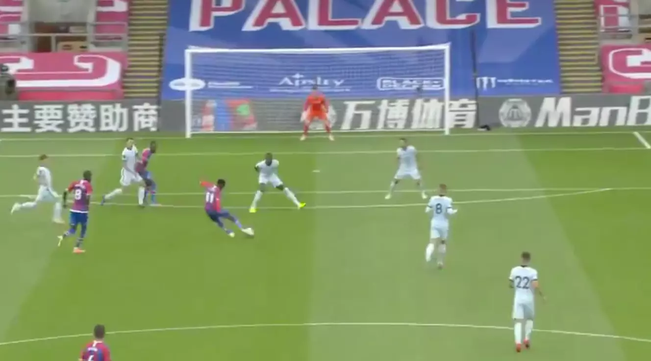 Wilfried Zaha Nearly Bursts The Net Against Chelsea After Wonder Goal