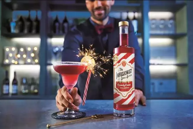 Aldi unveiled its first ever Candy Cane Gin Liqueur. (