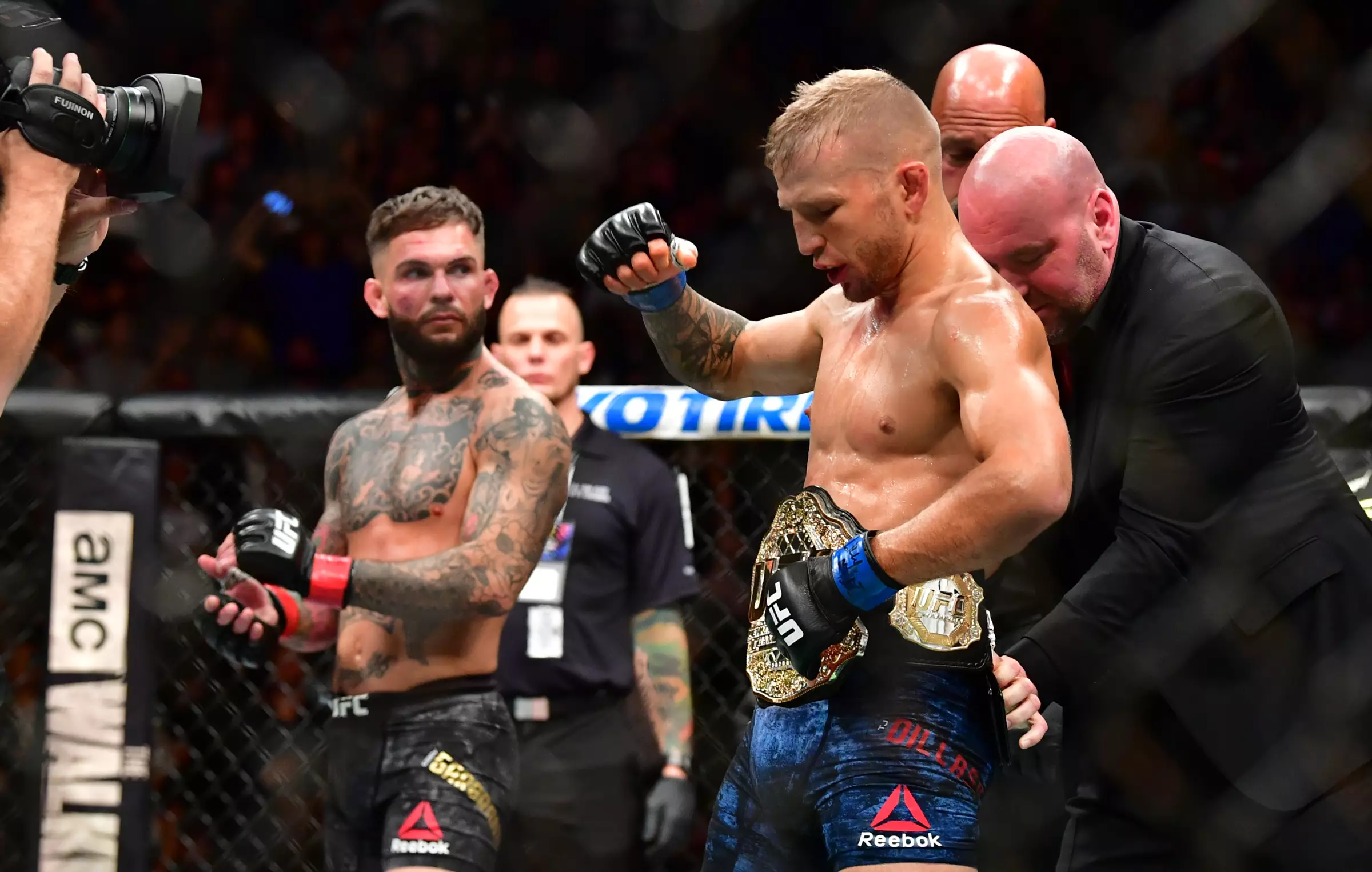 Dillashaw gets the title from Garbrandt. Image: PA Images
