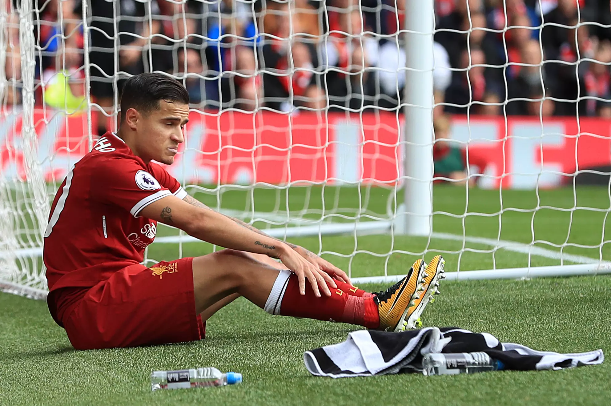 Coutinho missed the start of season with injury and he's weirdly injured again. Image: PA Images.