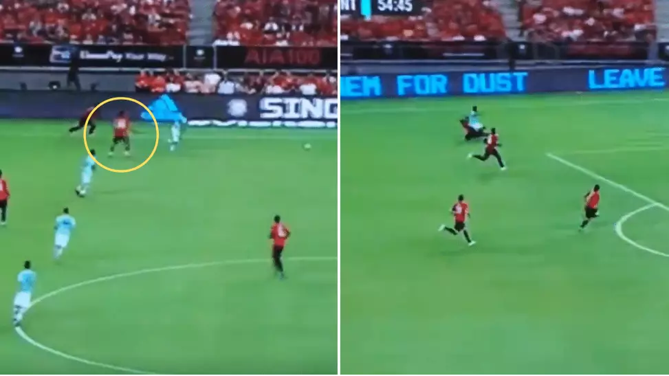 Aaron Wan-Bissaka Produces Incredible Recovery Tackle During Manchester United Vs. Inter Milan