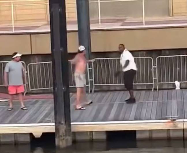 Huge brawl breaks out on Alabama dock with dozens of people joining in