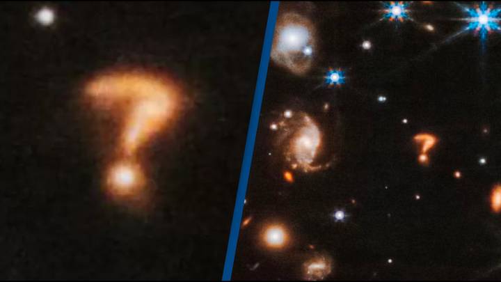 James Webb Telescope captures bizarre galaxy that looks like a question ...