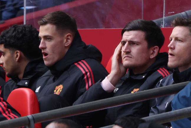Maguire was suspended for the FA Cup semi-final. Image: Alamy
