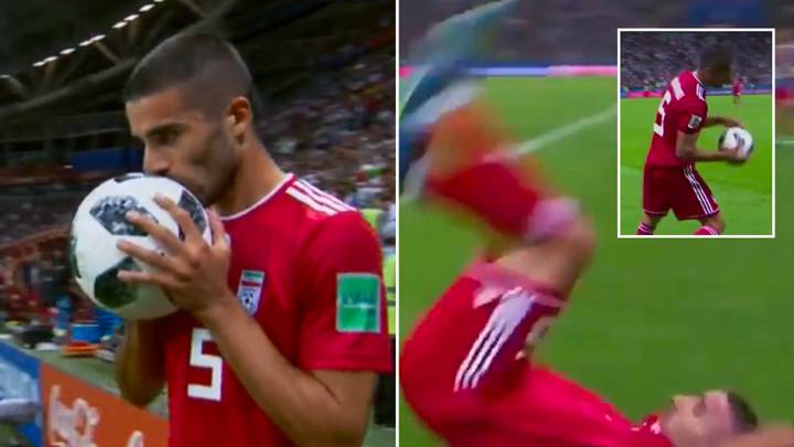 Iran S Milad Mohammadi Attempted That Throw In At The World Cup Four Years Ago