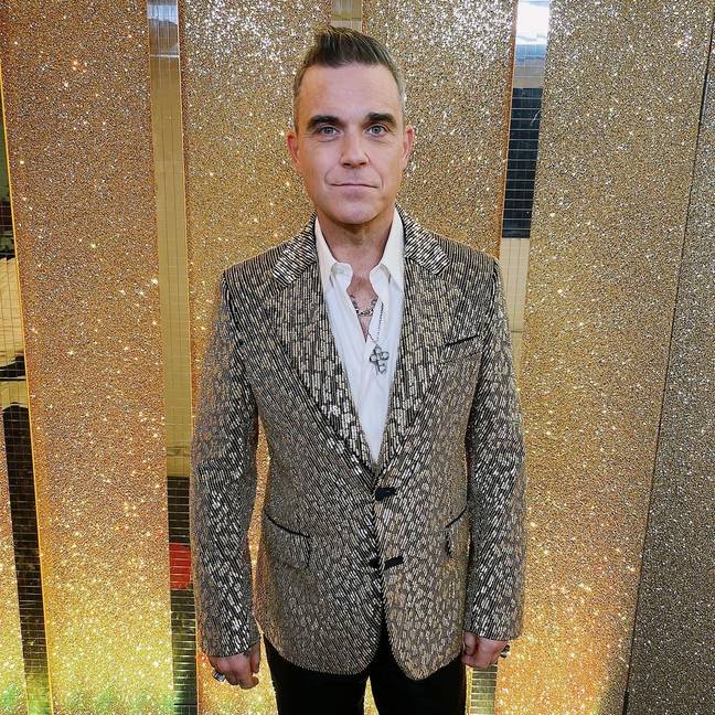 罗比·威廉姆斯（Robbie Williams）在演出中发现了一个奇怪的巧合。学分：instagram/@robbiewilliams