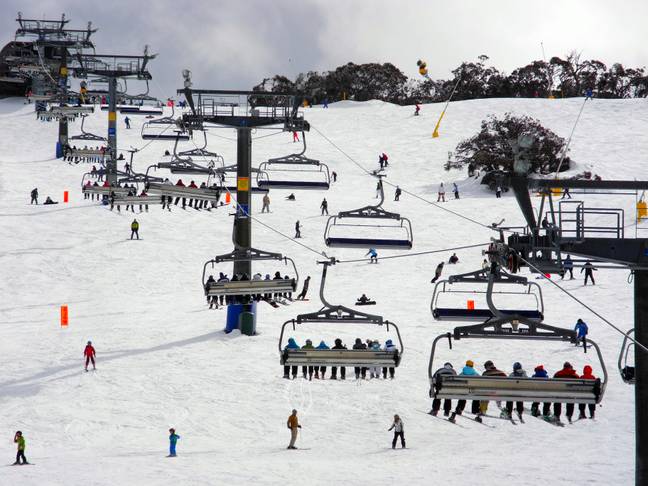 对于许多澳大利亚来说，这是雪季。学分：基思·麦金尼斯（Keith McInnes）摄影 /盖蒂图像