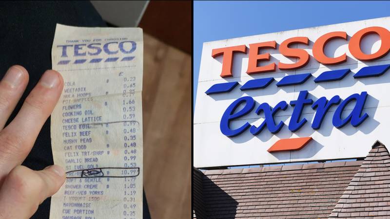 男子发现1997年的特易购（Tesco）收据，人们在比较价格后感到惊讶“loading=