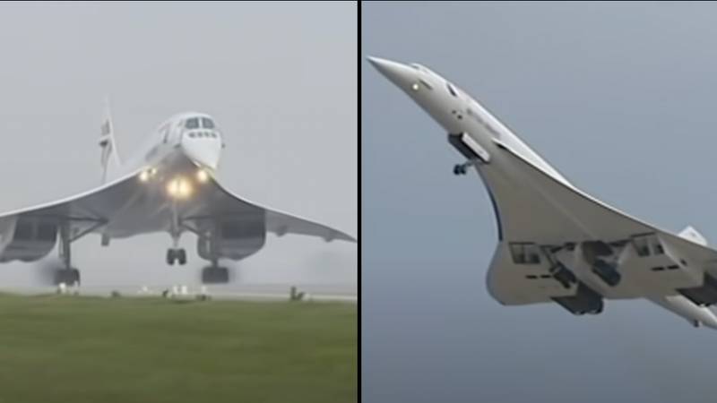 第一英国航空协和的镜头起飞和着陆的镜头确实令人震惊