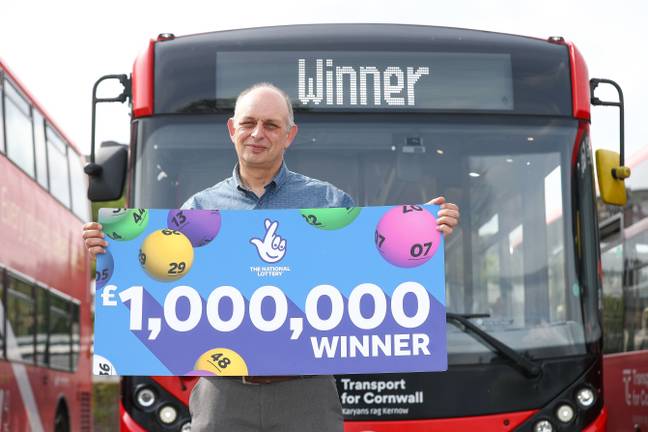 史蒂夫·古德温（Steve Goodwin）赢得了100万英镑。学分：国家彩票
