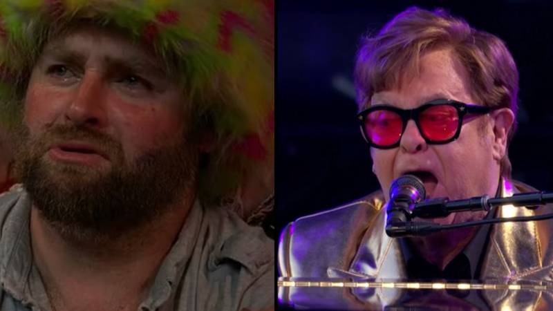 埃尔顿·约翰（Elton John）期间，病毒格拉斯顿伯里（Glastonbury）的节日参加者说明了为什么他如此激动人心