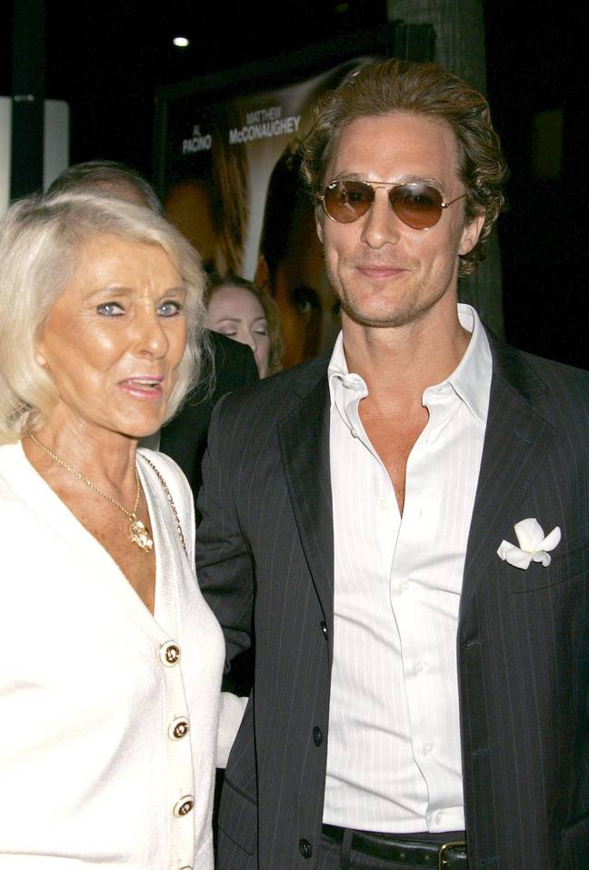 McConaughey和他的妈妈凯。图片来源：Abaca Press/Alamy Stock Photo