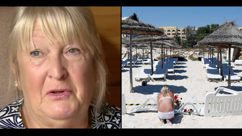 在突尼斯海滩袭击中幸存下来的女人记得扮演死亡以生存“loading=