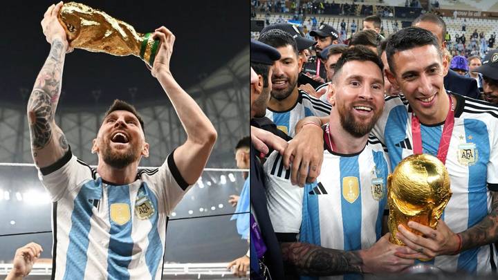 世界杯奖杯莱昂内尔·梅西（Lionel Messi）在破纪录的Instagram照片中取消了