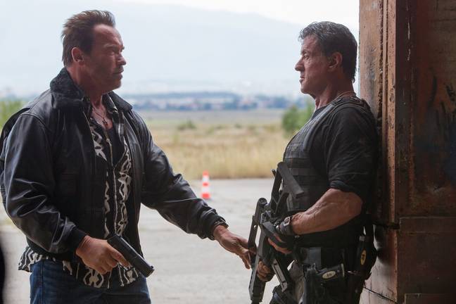 西尔维斯特·史泰龙（Sylvester Stallone）和阿诺德·施瓦辛格（Arnold Schwarzenegger）彼此“暴力仇恨”。学分：狮门