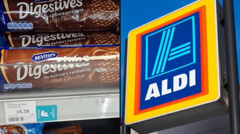 当英国人以5.39英镑的巧克力消化量感到愤怒时，Aldi Poke在商店里取笑