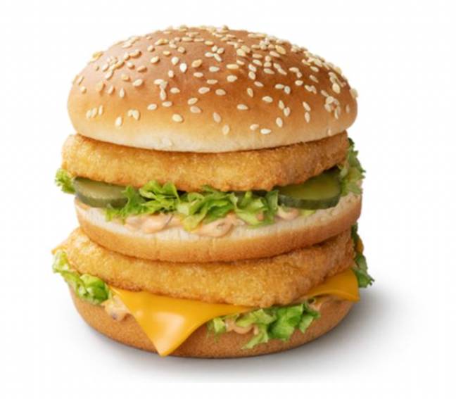 Chicken Big Mac也将获得巨大的回报。图片来源：麦当劳