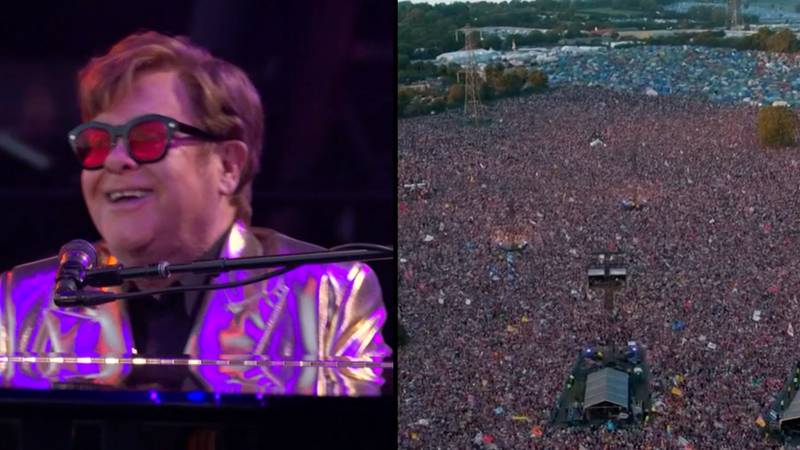 据估计，埃尔顿·约翰（Elton John）的收入超过25万美元，因为他以格拉斯顿伯里（Glastonbury）的最终英国表现为标题