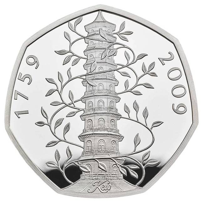 Kew Gardens 50p被认为是目前流通的最稀有硬币之一。信用：皇家薄荷