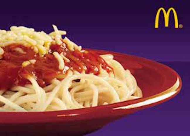 McSpaghetti。图片来源：麦当劳