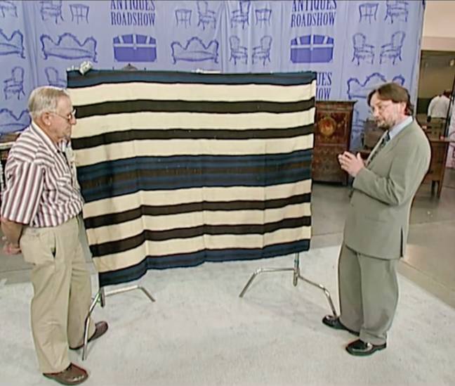 Ted Kuntz和Donald Ellis和Navajo毯子。学分：Tiktok / Roadshowpbs
