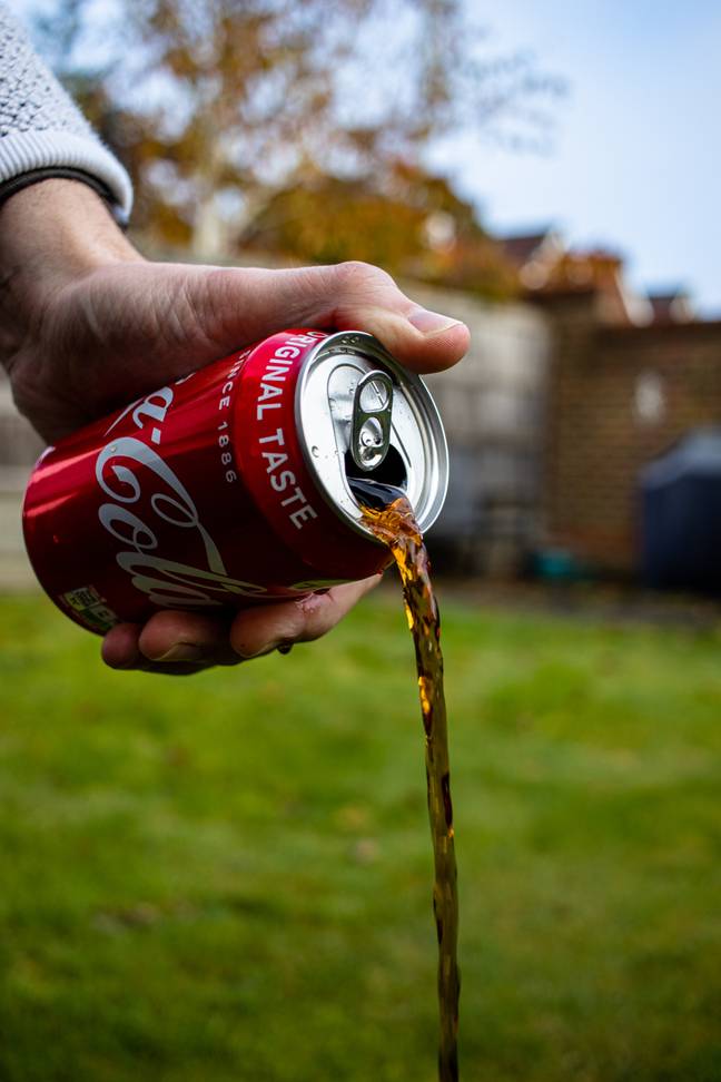 像可口可乐这样的碳酸饮料也含有咖啡因。图片来源：Pexels/ Scott Spedding