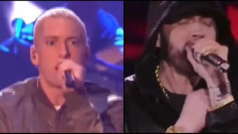 剪辑显示阿姆（Eminem）在九年相隔九年