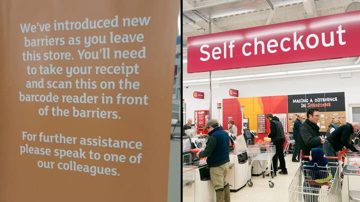 当塞恩斯伯里（Sainsbury）介绍新的障碍系统以阻止您离开而没有收到的新障碍系统，购物者感到困惑