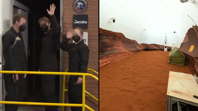 NASA在接下来的378天内将四个人锁定在火星模拟器中