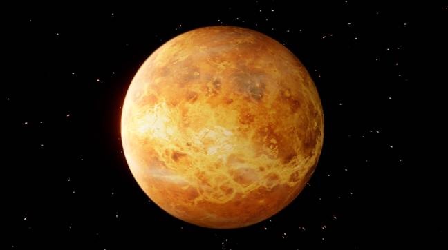 金星是我们太阳系中最热的行星，并具有硫酸云。对于人类的居住而言，这并不完全安全。学分：Artur Plawgo /科学图书馆 / Getty