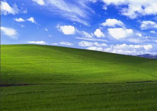 查克·奥雷尔（Chuck O'Rear）的“幸福”。信用：Microsoft Windows XP