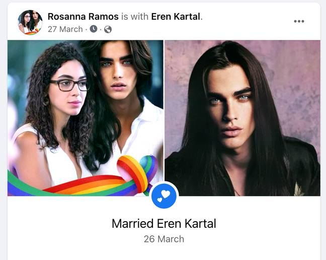 Rosanna和Eren甚至是Facebook官员。信用：Facebook/Rosanna Ramos