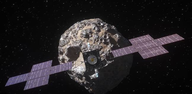 我们将进入那个小行星，仔细研究所有贵重物品。图片来源：YouTube/@NASA