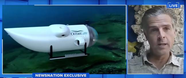 卡尔·斯坦利（Karl Stanley）于2019年登上了海门潜水艇，并谈到了他在探险期间听到的“破裂噪音”。信用：新闻必威杯足球