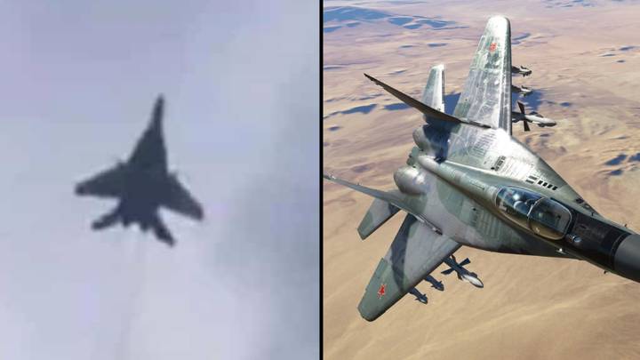 “基夫的幽灵”射击俄罗斯喷气机的镜头来自战斗飞行模拟器