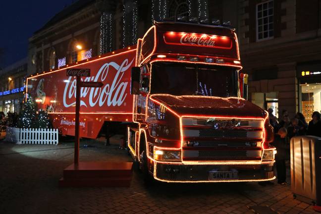 可口可乐发布了2022年的圣诞卡车旅行日期。学分：蒂姆·斯克里文/阿拉米库存照片
